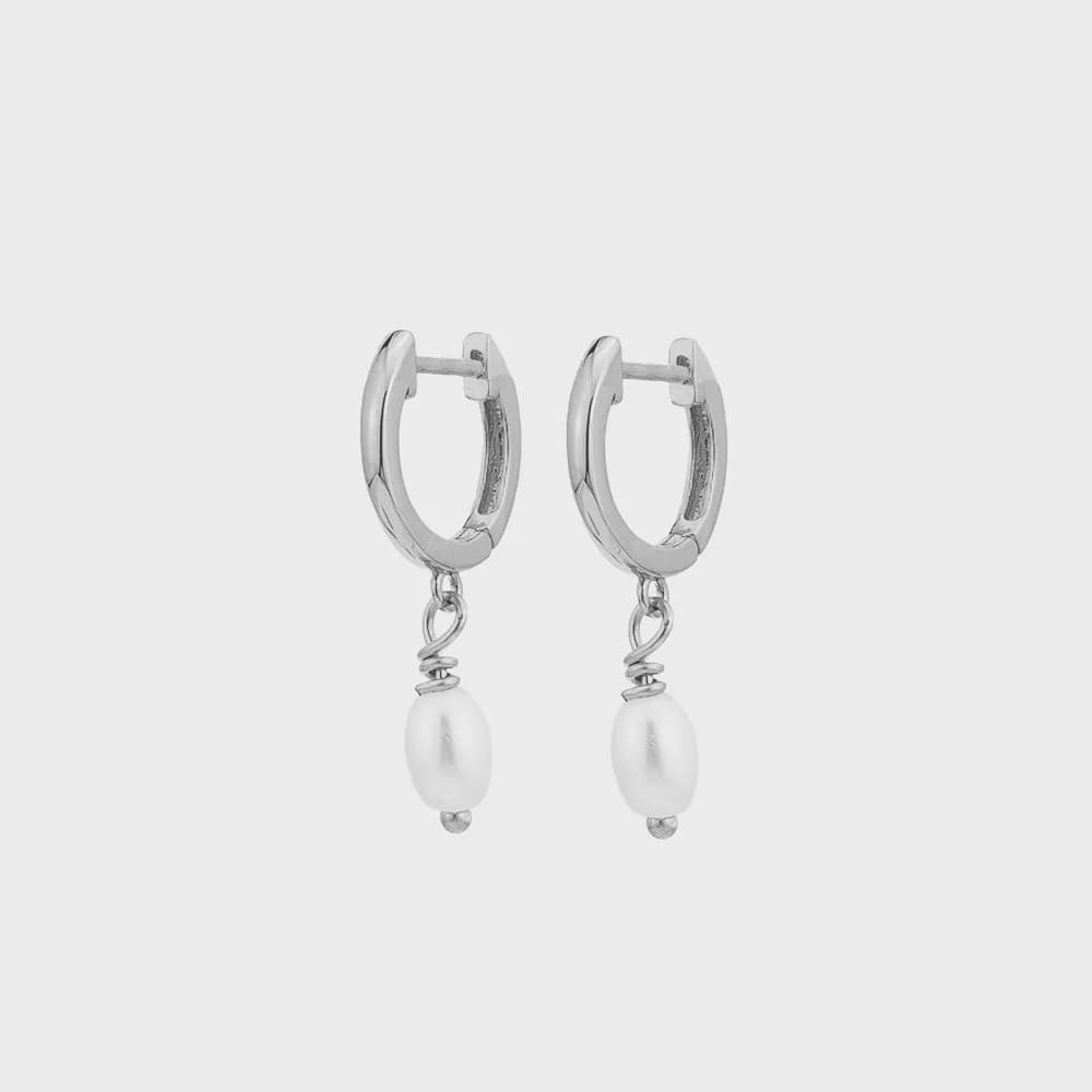 Jolie & Deen Earrings Audrey Sleepers - Silver