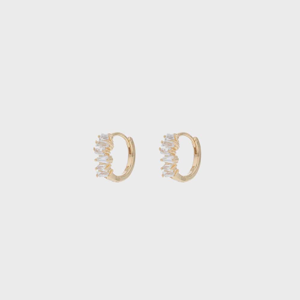 Jolie & Deen Earrings Bronte Sleepers - Gold