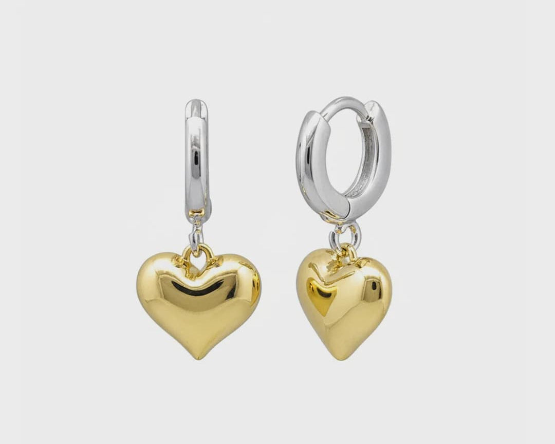 Jolie & Deen Earrings Celine Sleepers - Gold/Silver