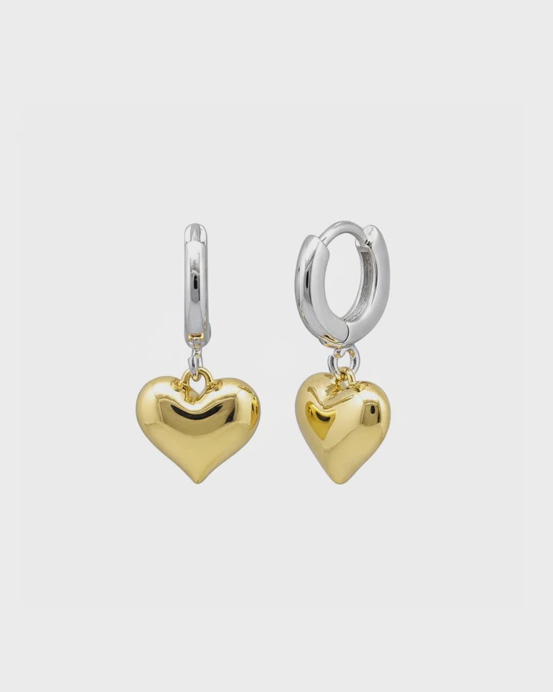 Jolie & Deen Earrings Celine Sleepers - Gold/Silver
