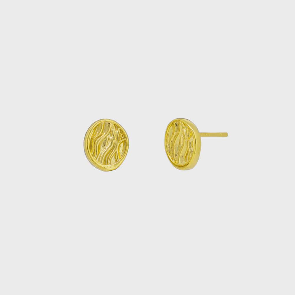 Jolie & Deen Earrings Citron Studs - Gold