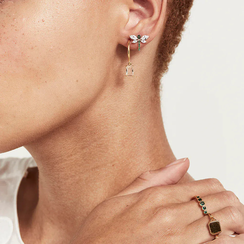 Jolie & Deen Earrings Dragonfly Studs - Gold