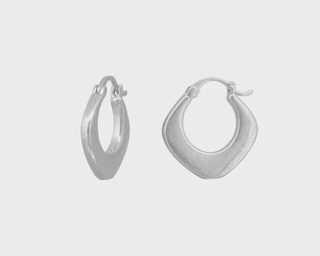 Jolie & Deen Earrings Ella Hoops - Silver