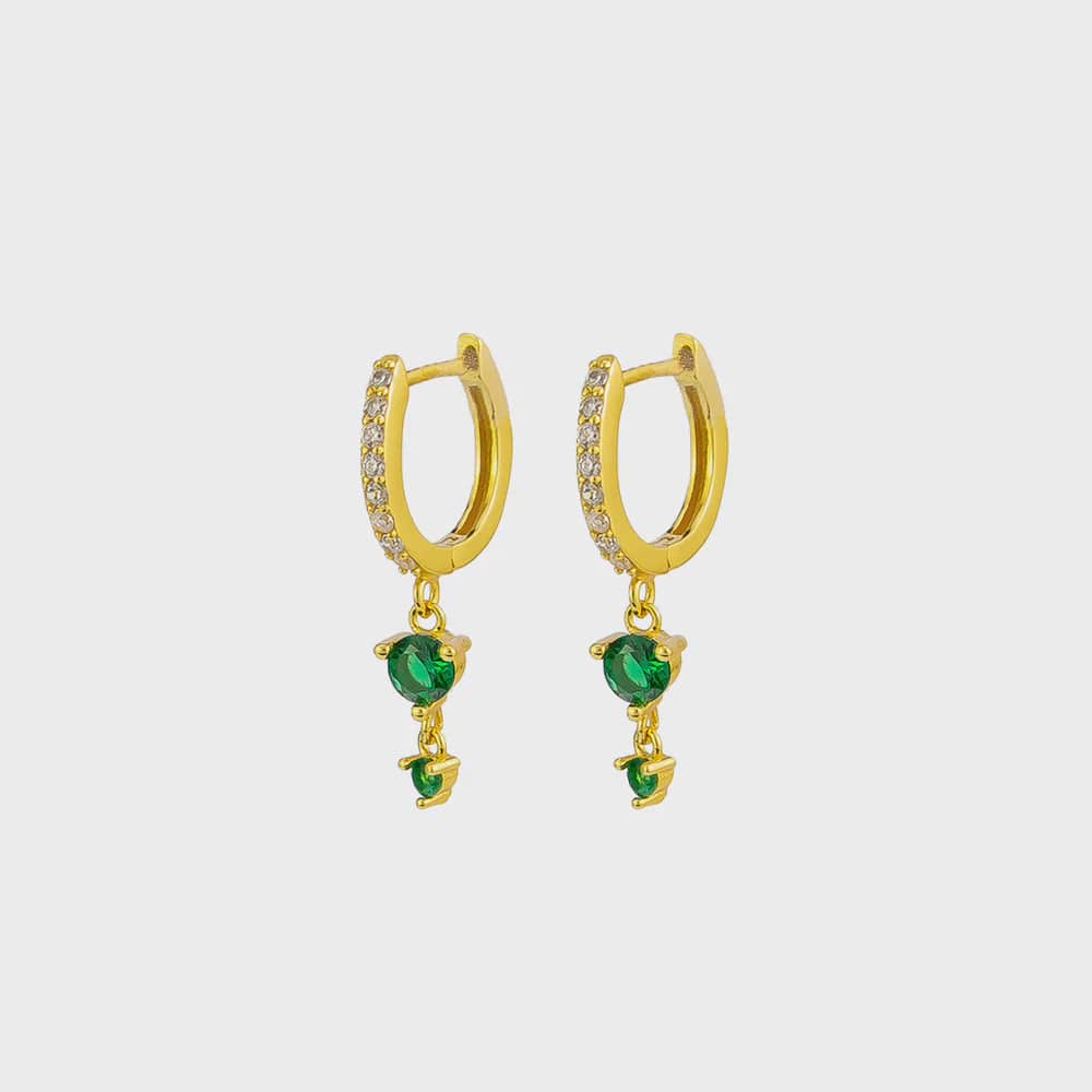 Jolie & Deen Earrings Jolie & Deen | Ally Sleepers - Green
