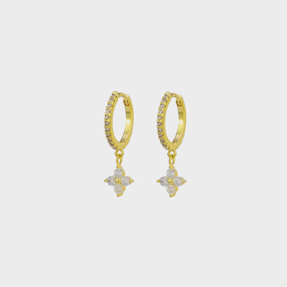 Jolie & Deen Earrings Jolie & Deen | Annabelle Sleepers - Crystal