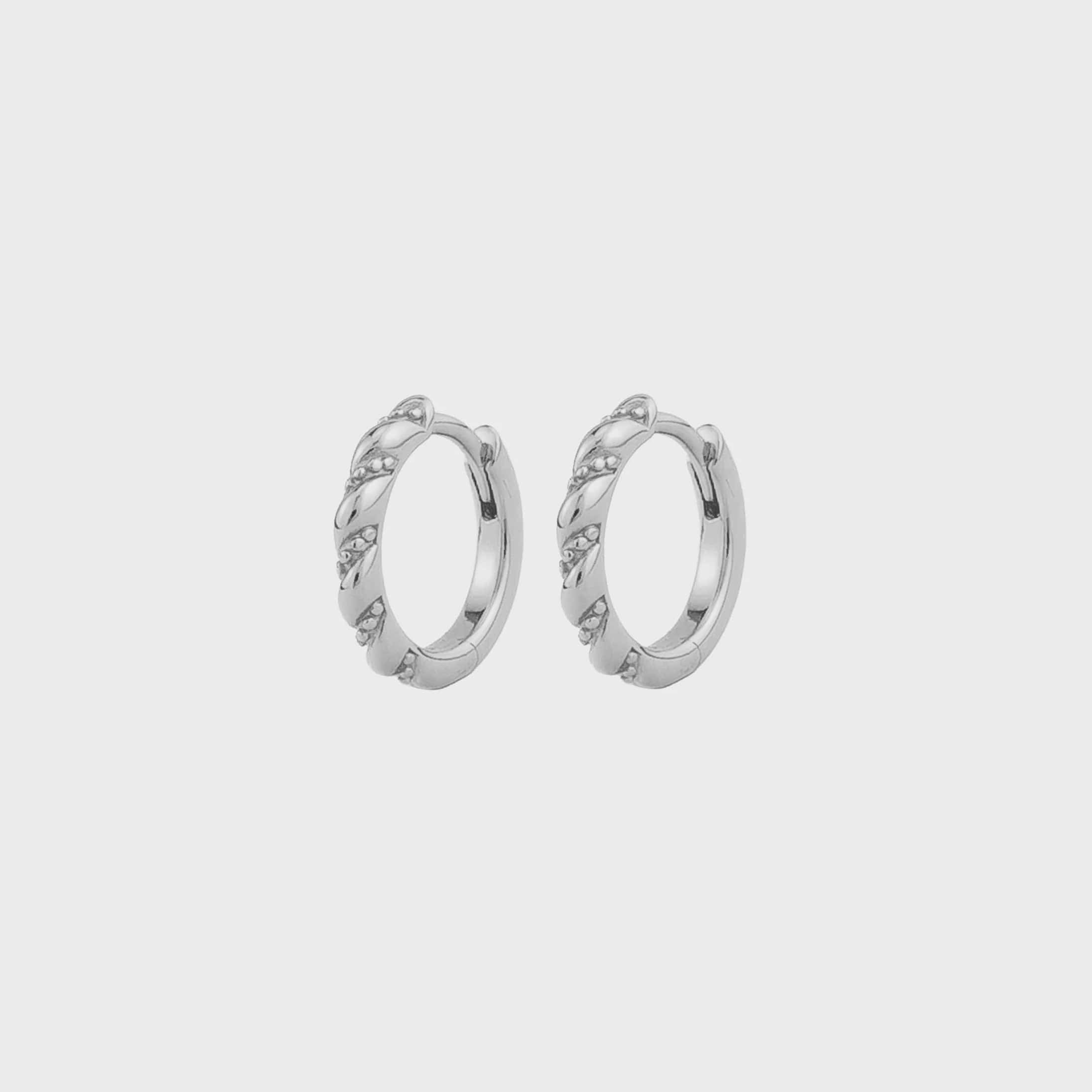 Jolie & Deen Earrings Jolie & Deen | Annette Sleepers - Silver