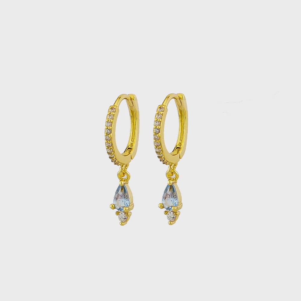 Jolie & Deen Earrings Jolie & Deen | Cassidy Sleepers - Blue