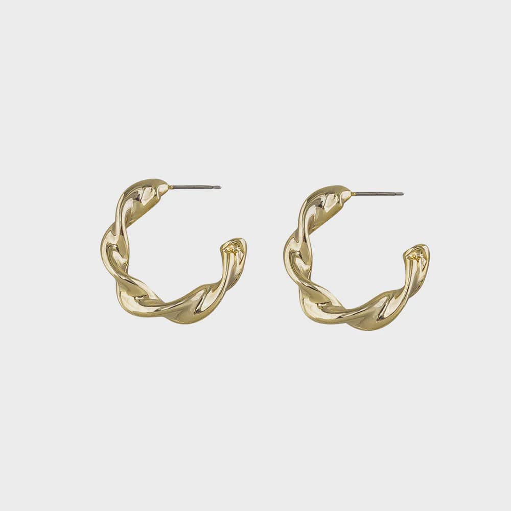 Jolie & Deen Earrings Jolie & Deen | Chiara Hoops Medium - Gold
