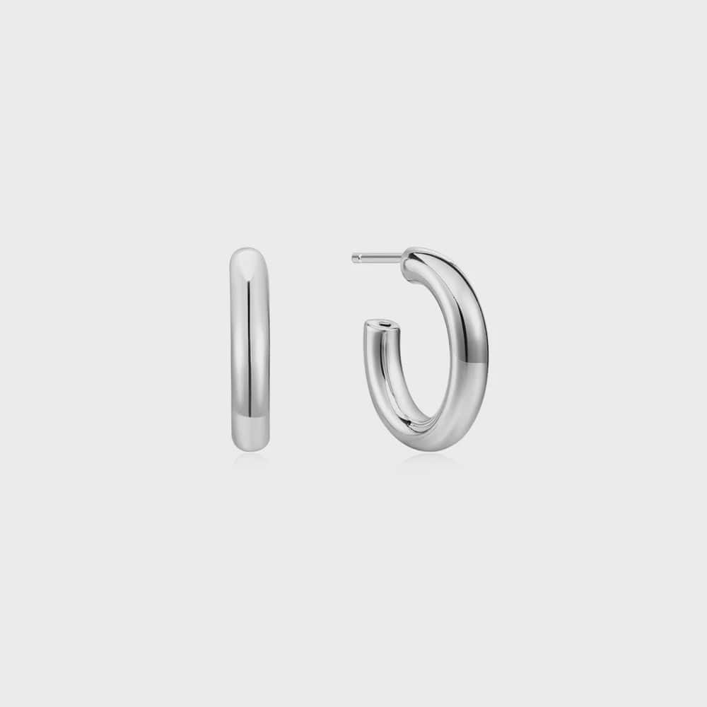Jolie & Deen Earrings Jolie & Deen | Chrissy Hoops - Sterling Silver