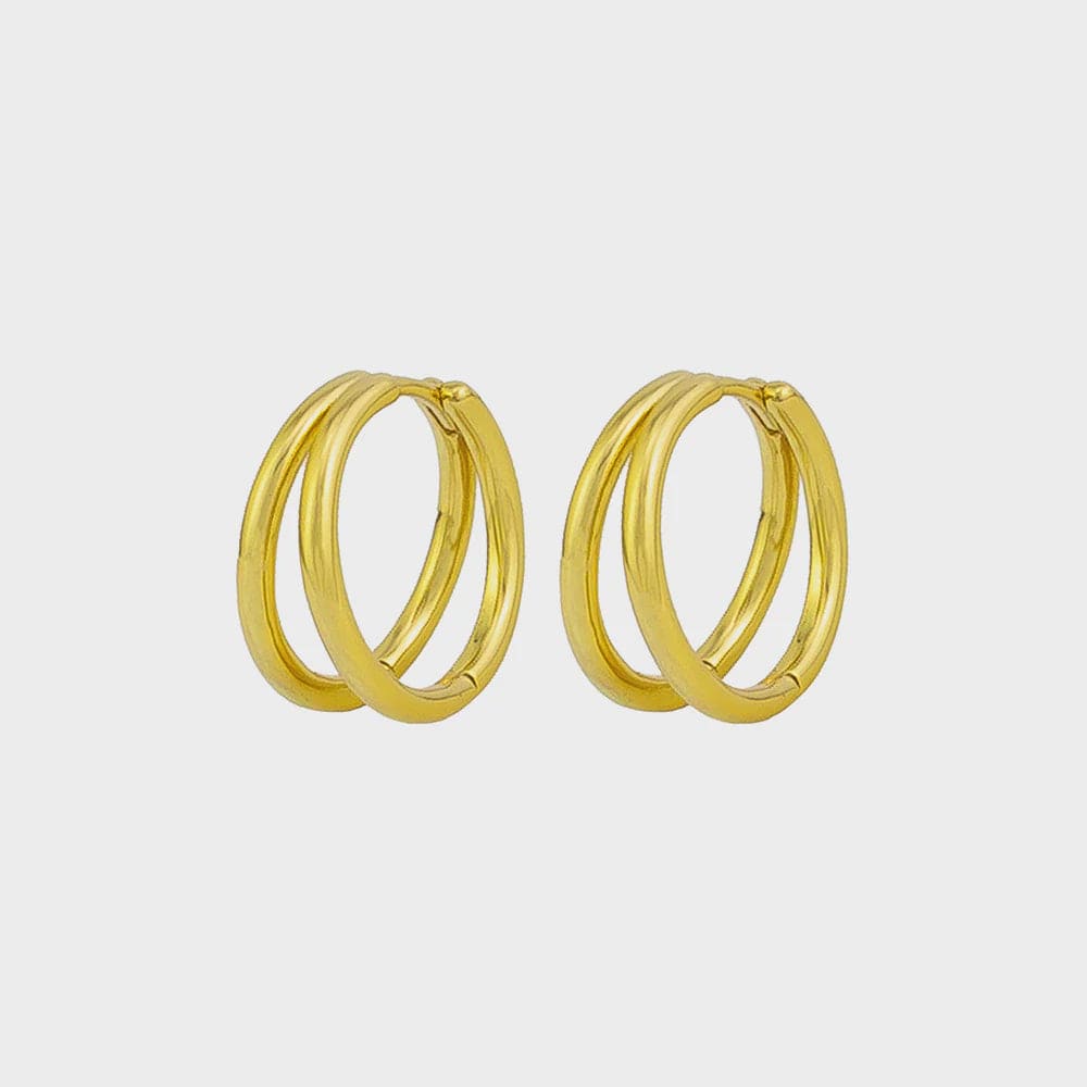 Jolie & Deen Earrings Jolie & Deen | Lindy Sleepers - Sterling Silver w/ Gold Plating