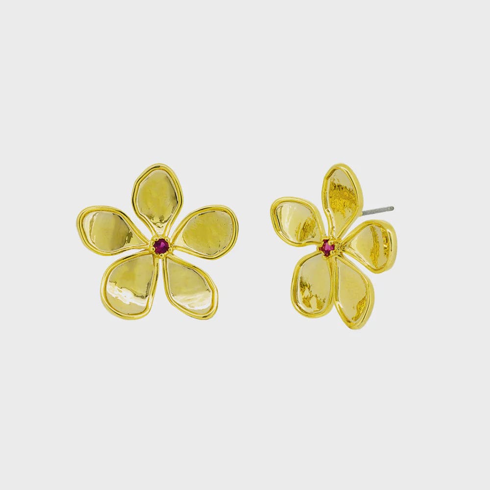 Jolie & Deen Earrings Jolie & Deen | Malibu Earrings  - Gold + Pink