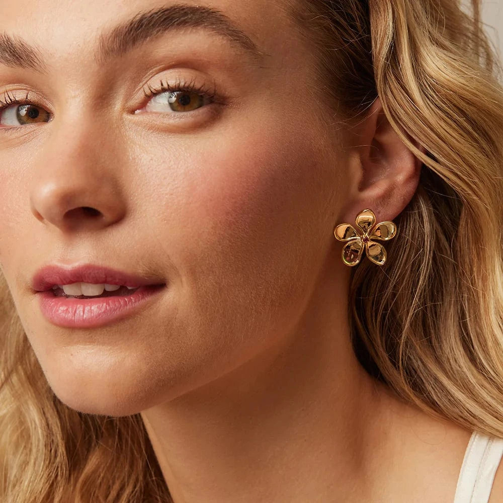 Jolie & Deen Earrings Jolie & Deen | Malibu Earrings  - Gold + Pink