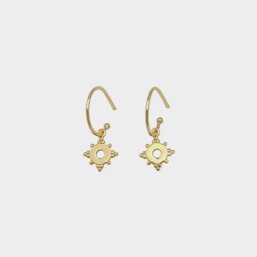 Jolie & Deen Earrings Jolie & Deen | Pia Earrings - Sterling Silver w/ Gold Plating