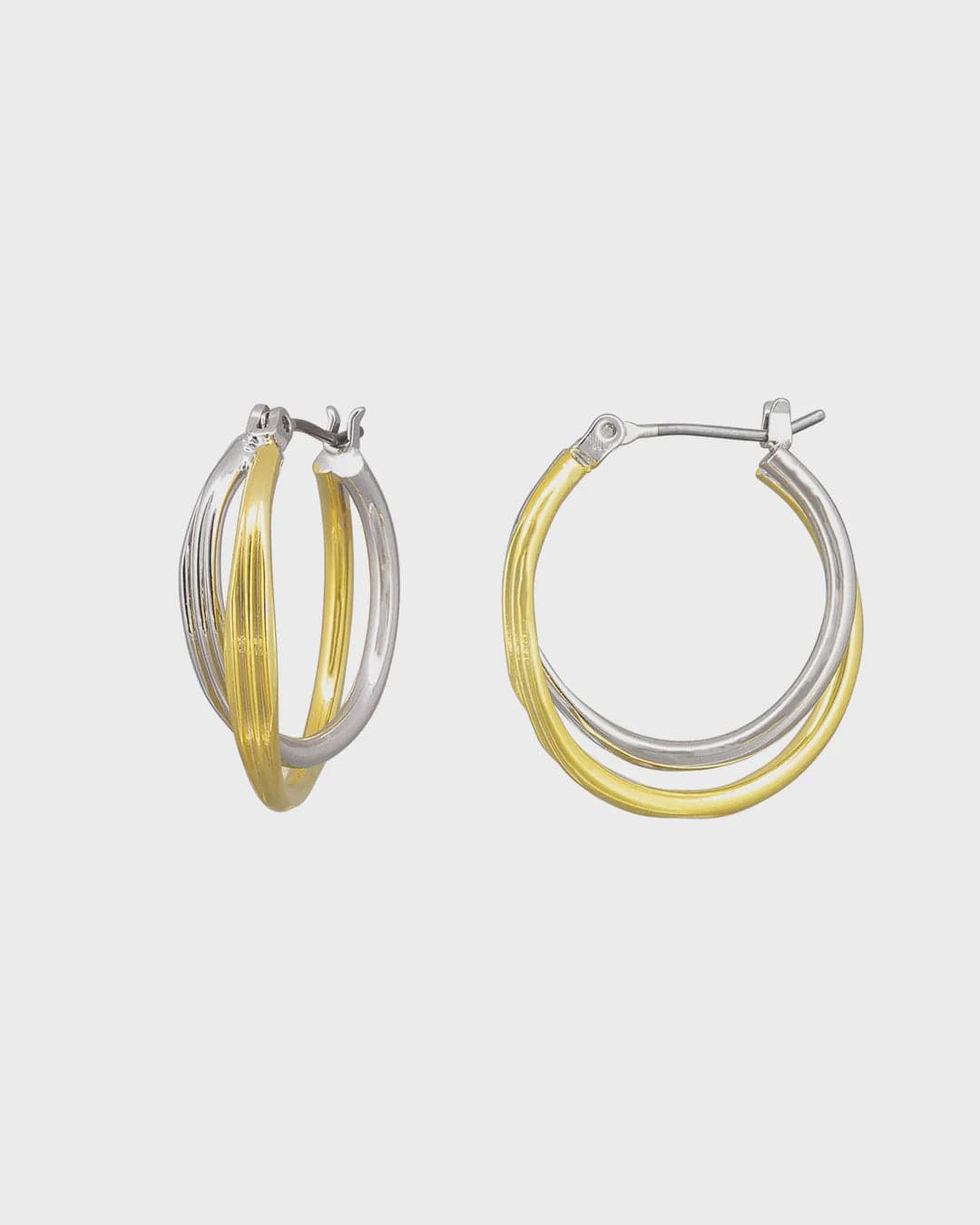 Jolie & Deen Earrings Kellie Hoops - Gold/Silver