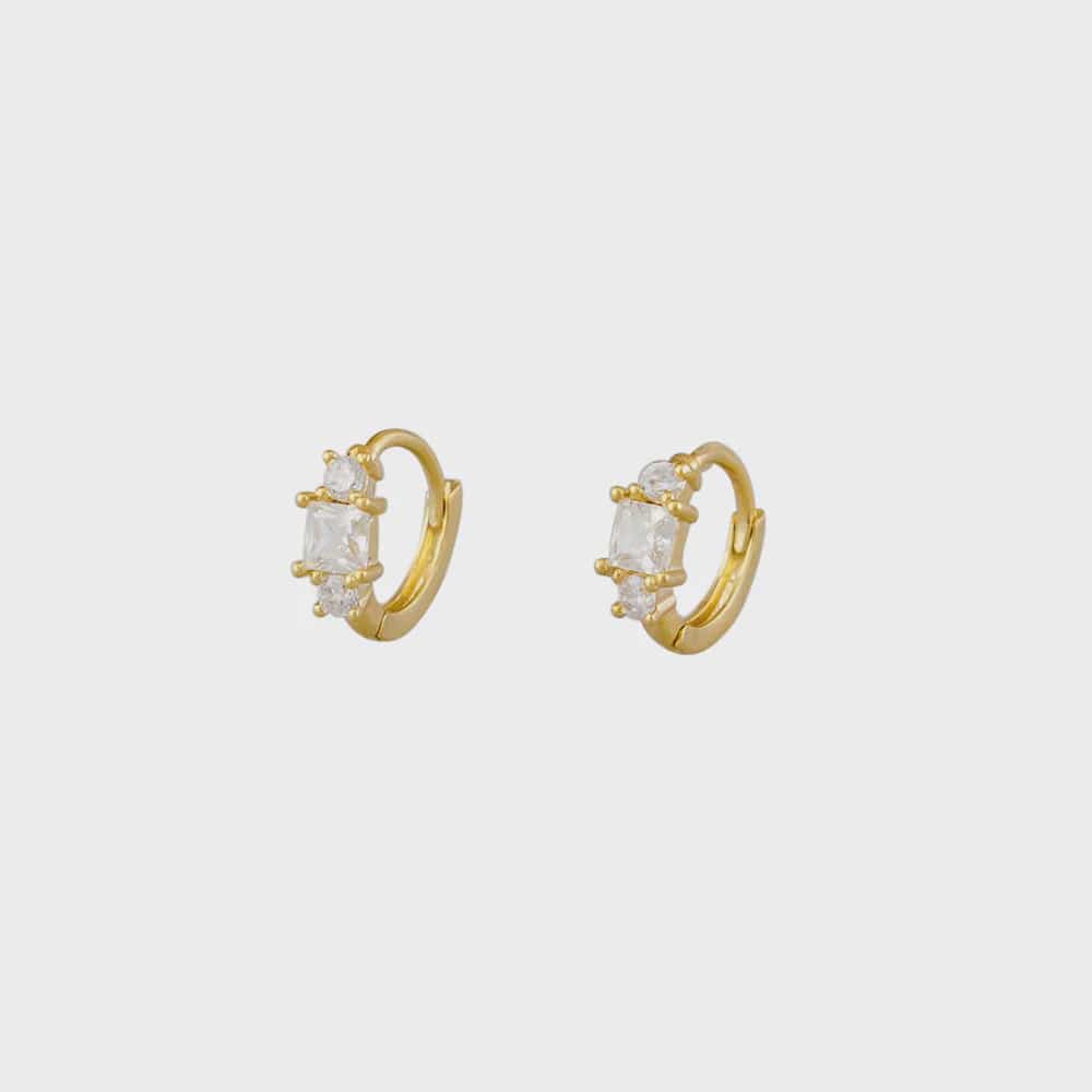 Jolie & Deen Earrings Liz Sleepers - Crystal