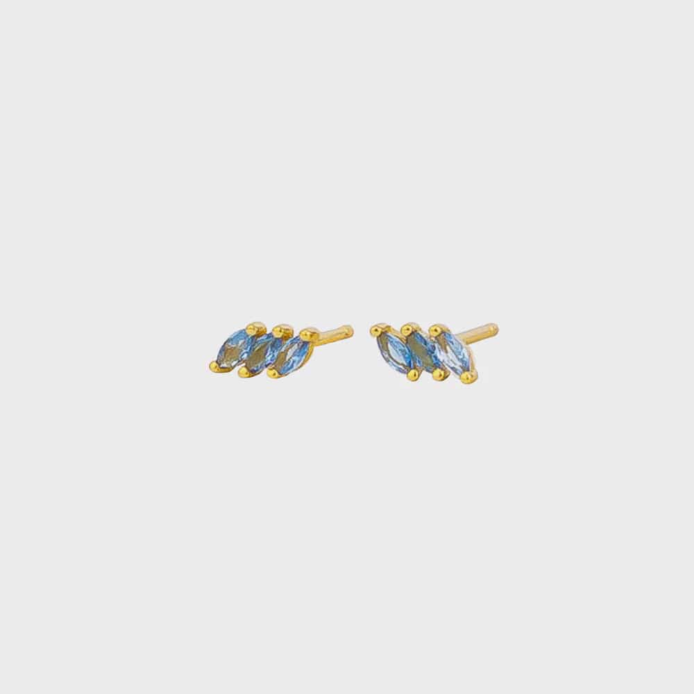 Jolie & Deen Earrings Nellie Studs - Blue