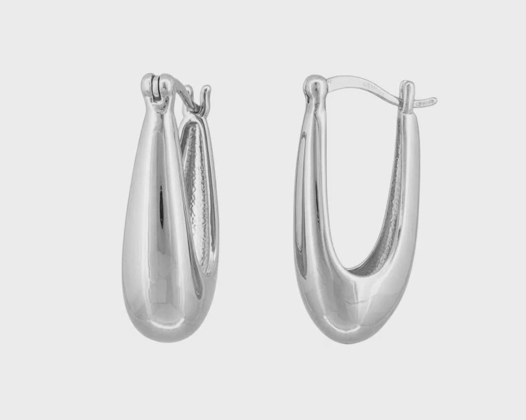 Jolie & Deen Earrings Sasha Hoop - Silver