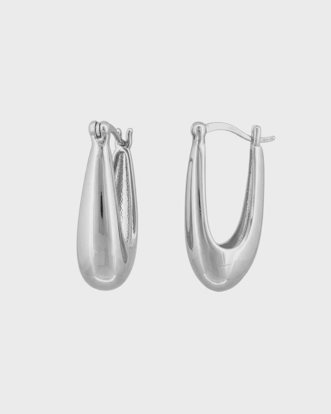 Jolie & Deen Earrings Sasha Hoop - Silver