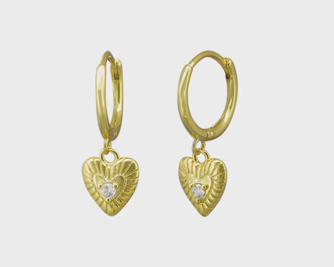Jolie & Deen Earrings Tarryn Sleepers - Gold