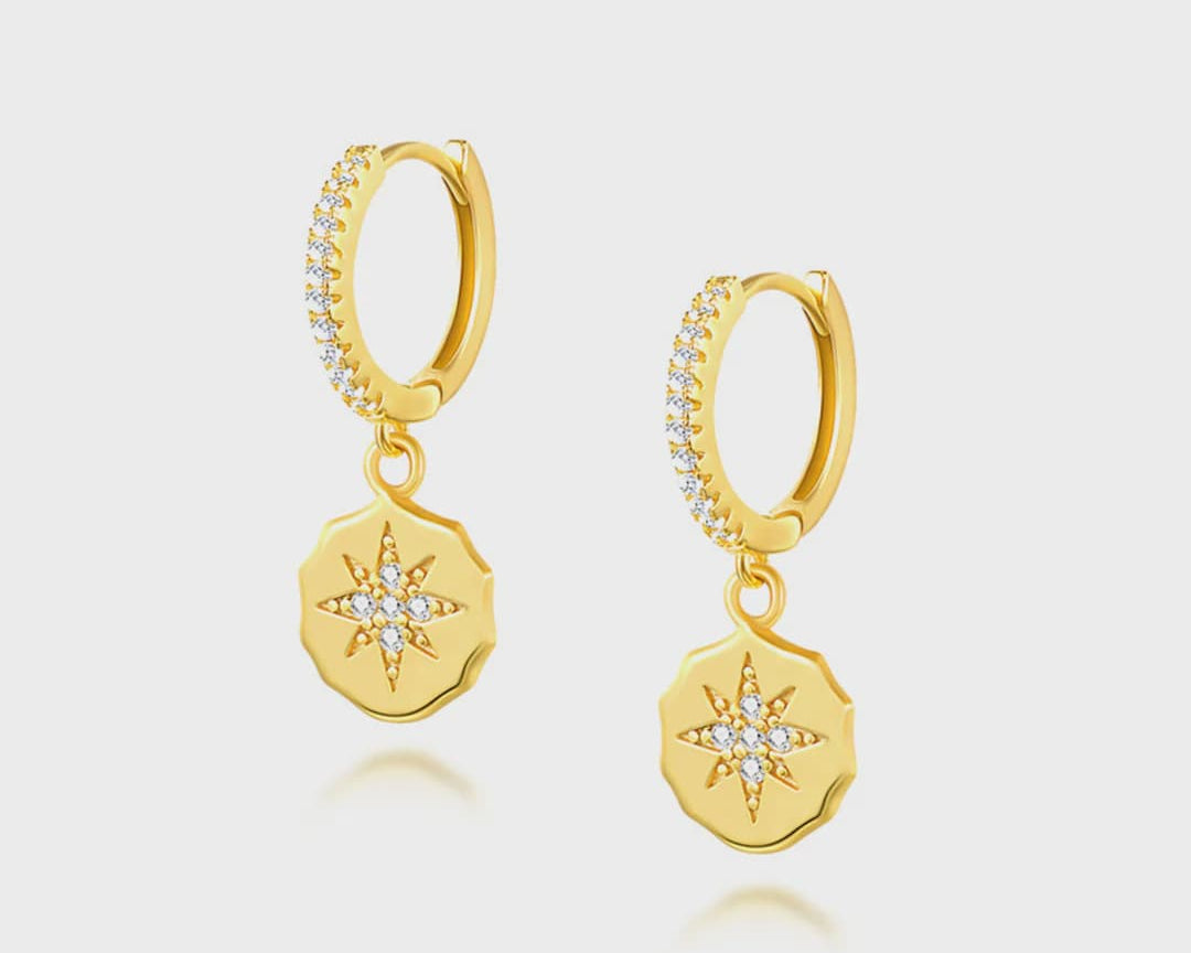 Jolie & Deen Earrings Zhanna Sleepers - Gold