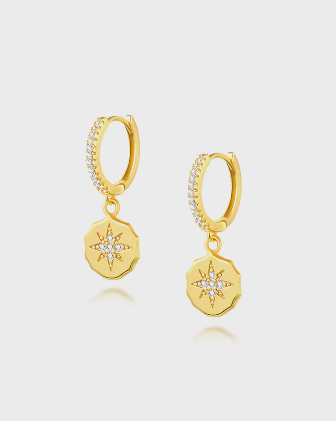 Jolie & Deen Earrings Zhanna Sleepers - Gold