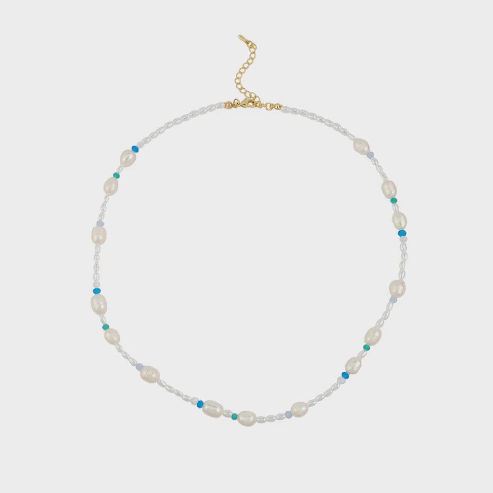 Jolie & Deen Jewellery Jolie & Deen | Edwina Pearl Necklace - Blue