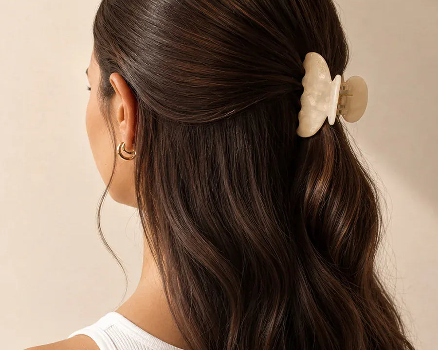 Jolie & Deen Kate Hair Clip - Cream