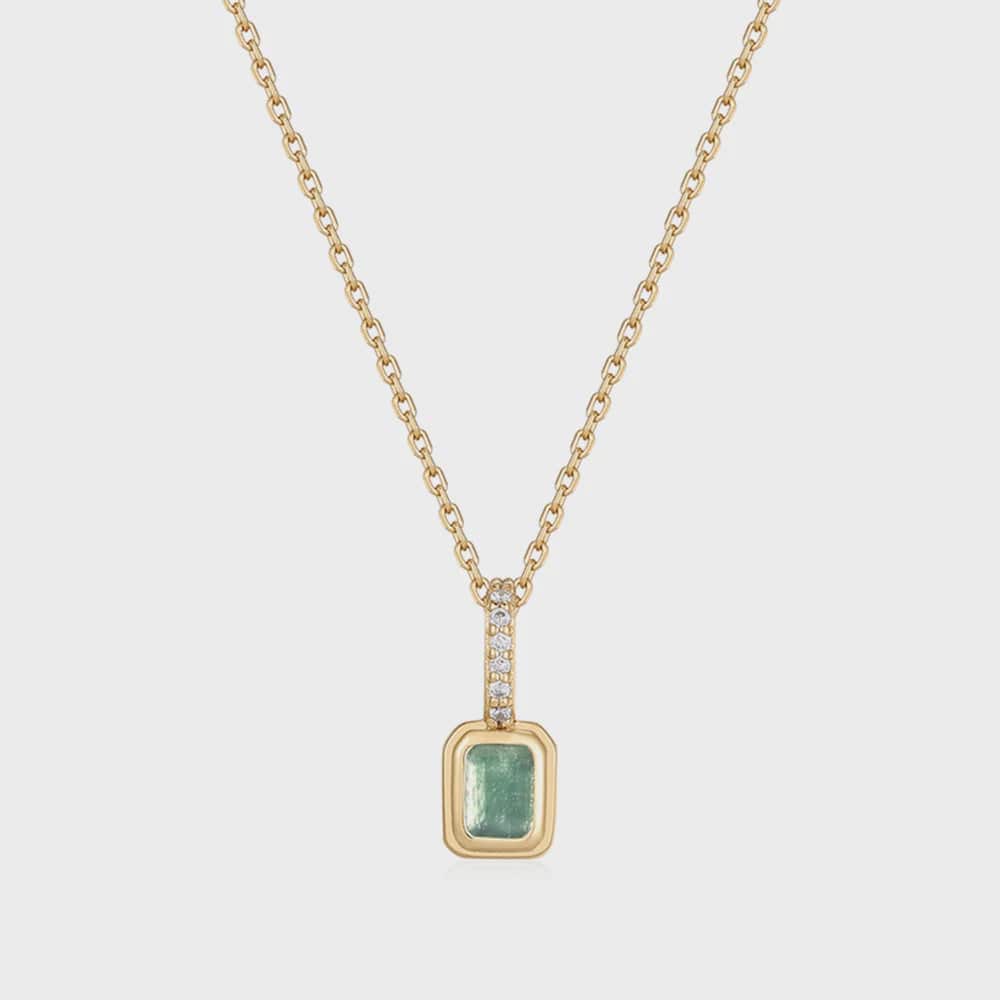 Jolie & Deen Necklaces Britt Necklace - Gold + Green