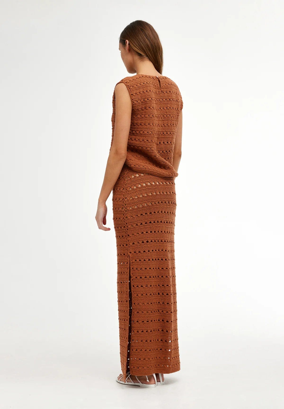 Kinney Skirts Kinney | Laura Crochet Skirt - Rust