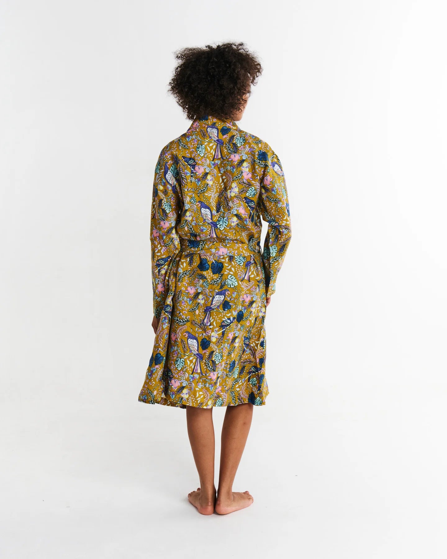 Kip & Co | Birds Of Paradise Linen Robe