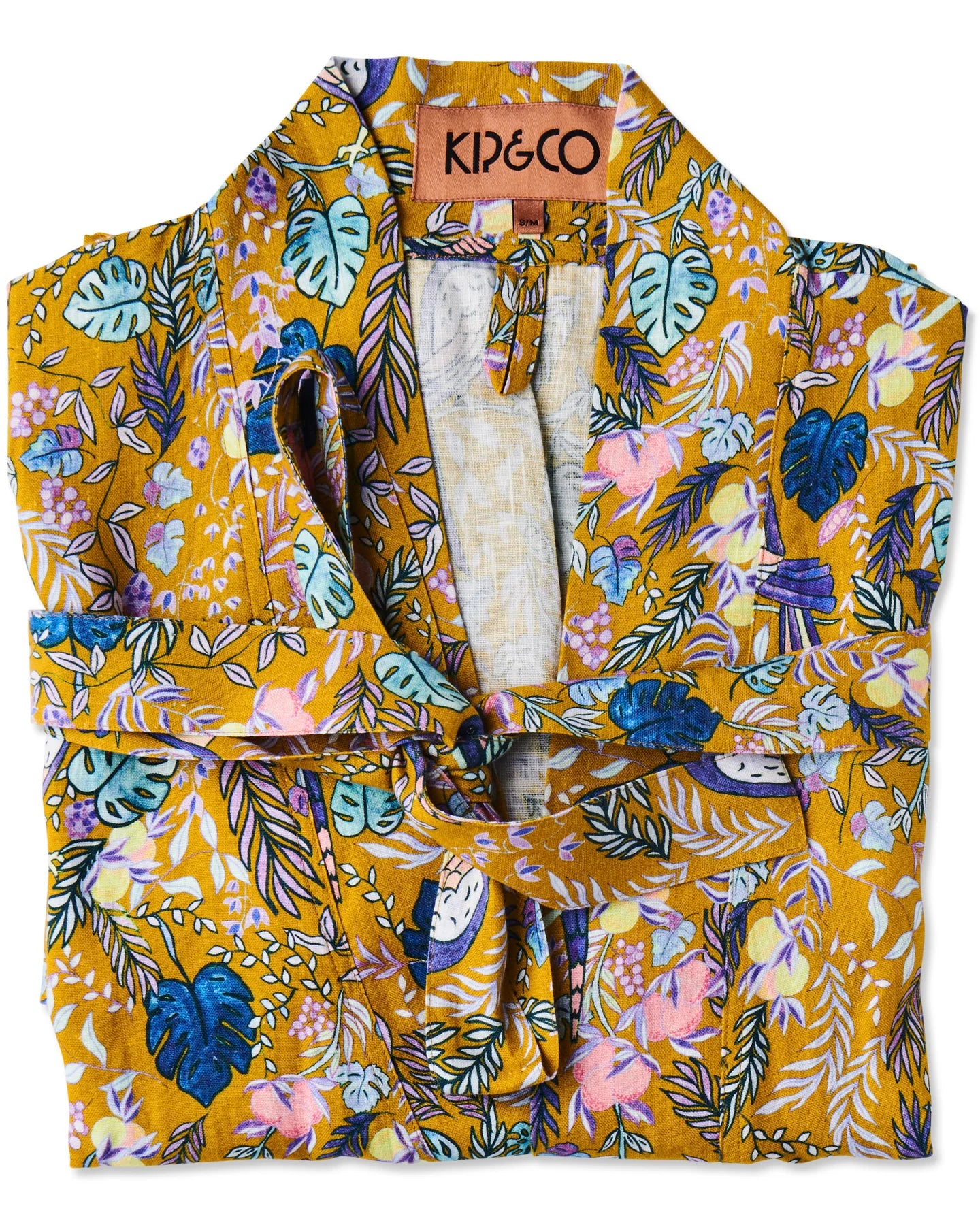 Kip & Co | Birds Of Paradise Linen Robe