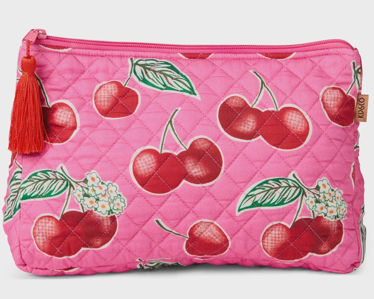 Kip & Co Bags Cherry Blossom Quilted Cotton Toiletry Case