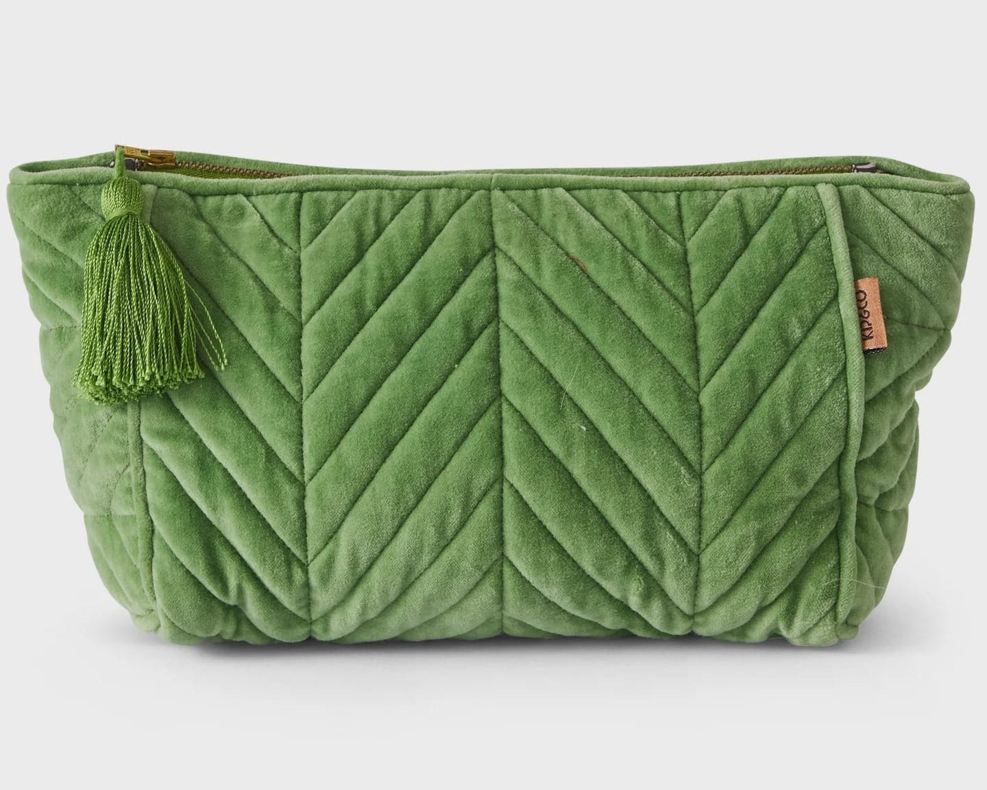 Kip & Co Bags Pesto Velvet Toiletry Bag