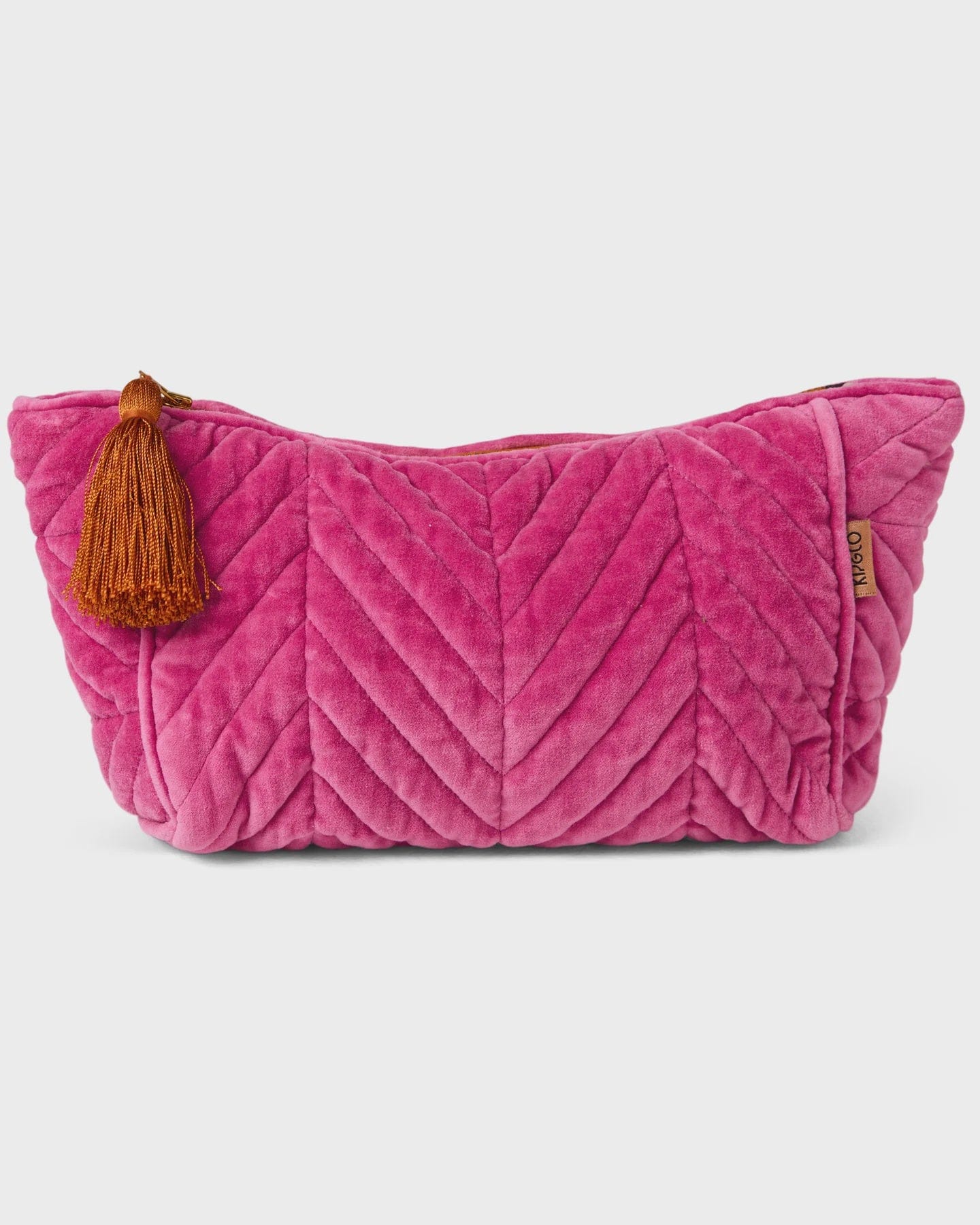 Kip & Co Bags Pink Velvet Toiletry Bag