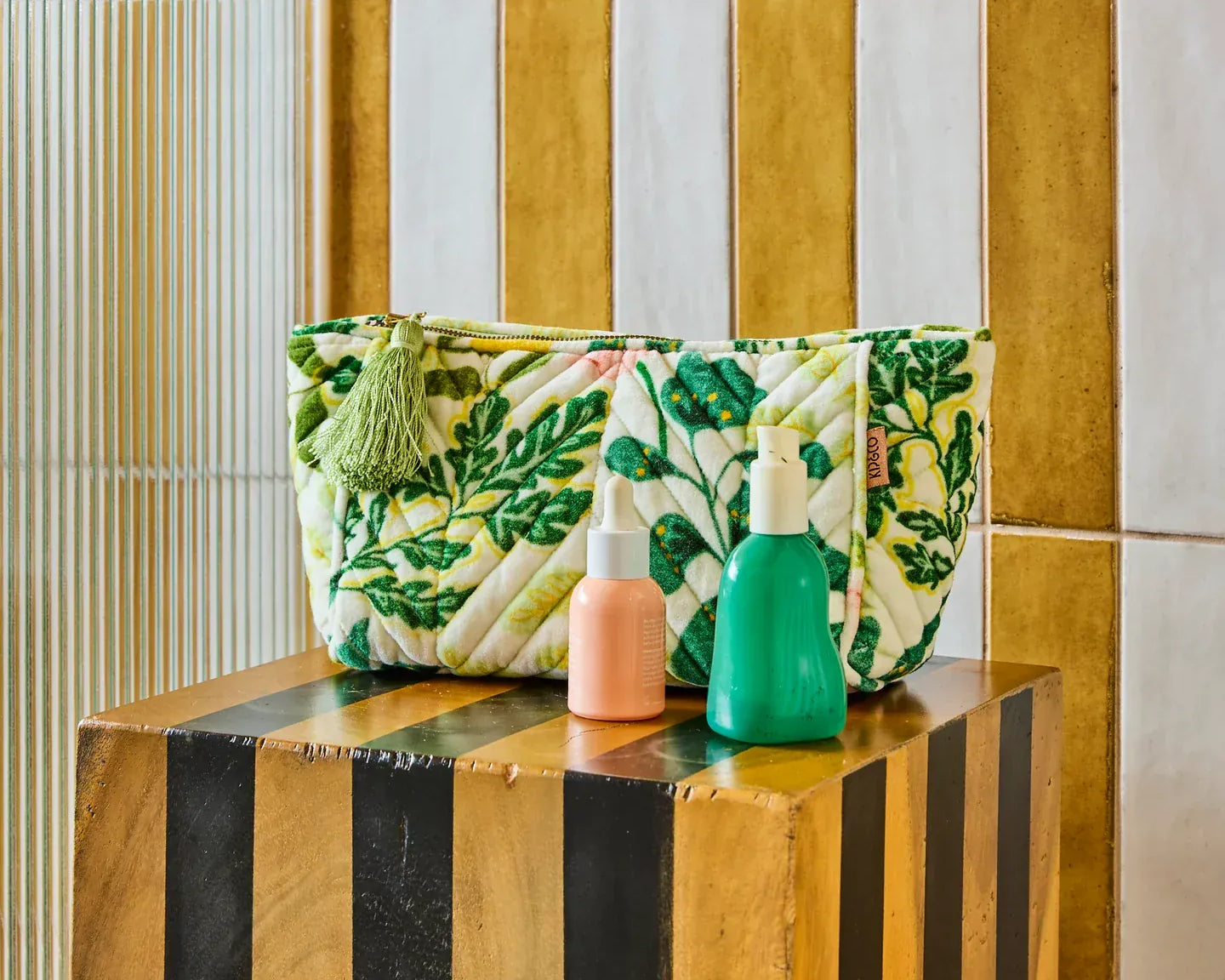 Kip & Co Bags Wander Velvet Toiletry Bag