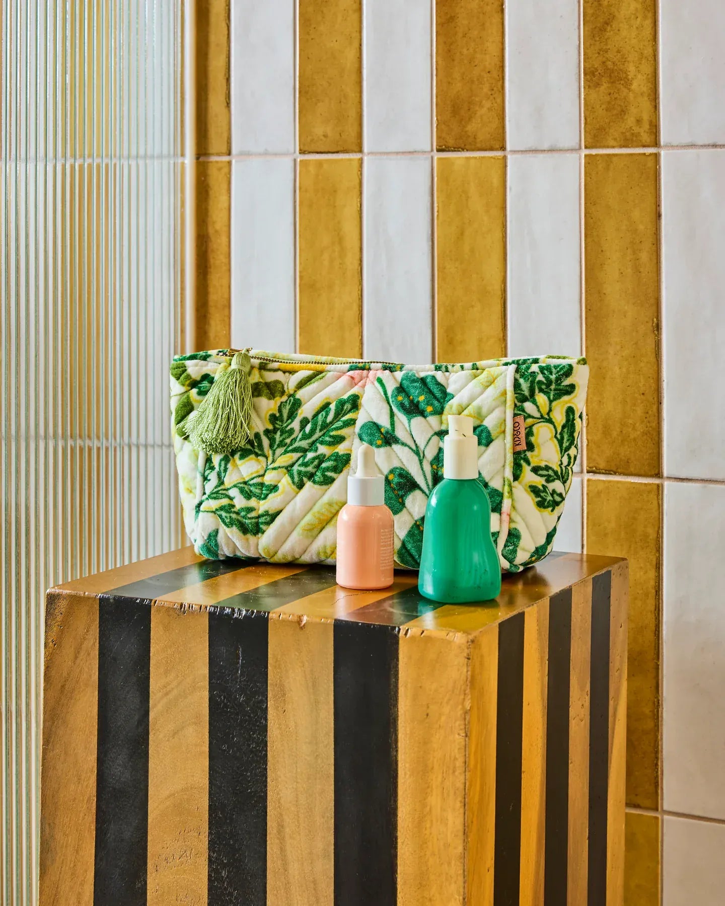 Kip & Co Bags Wander Velvet Toiletry Bag