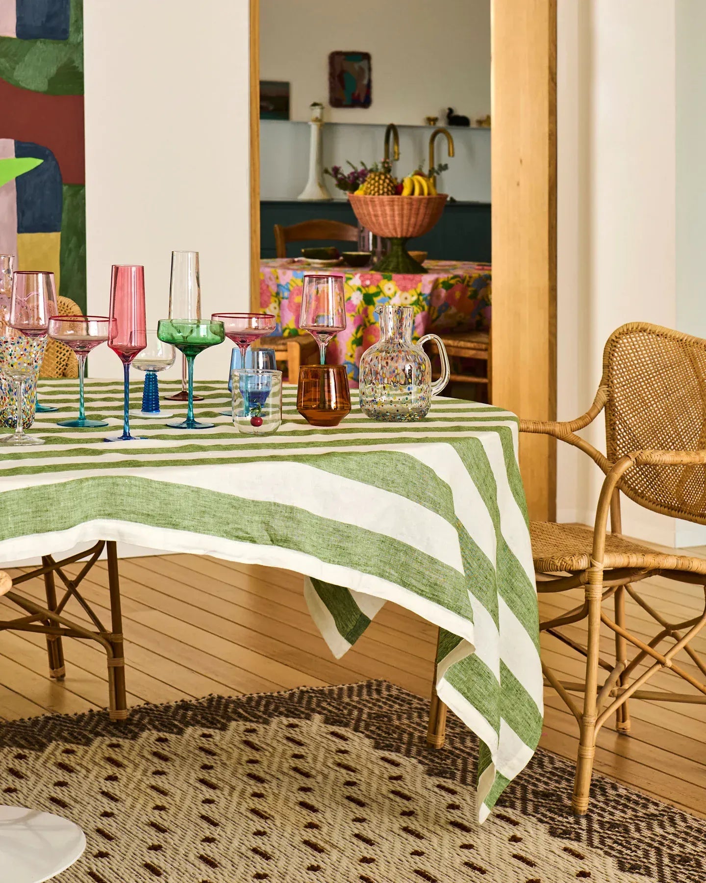 Kip & Co Glassware Blue Robin Champagne Glass 2P Set