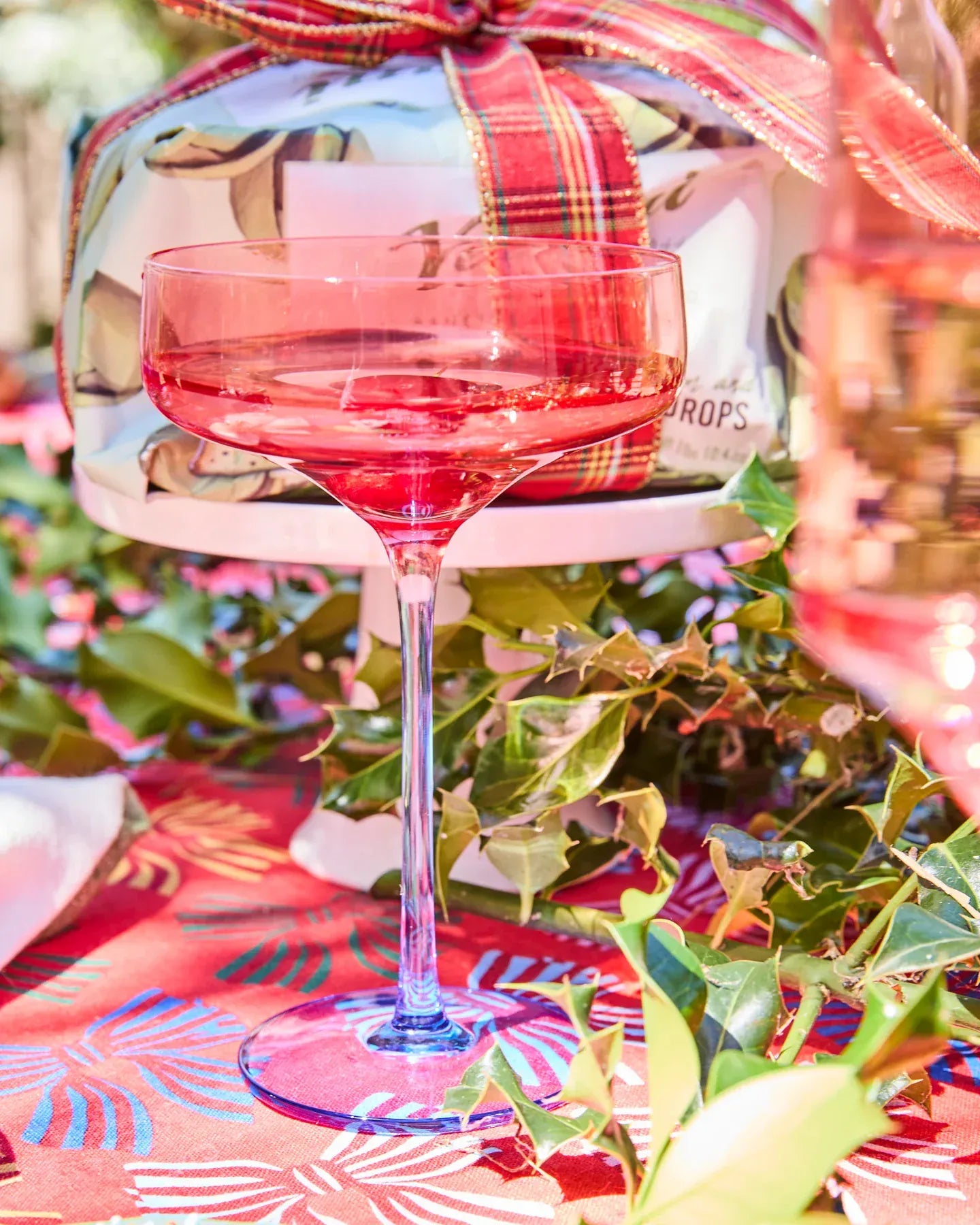 Kip & Co Glassware Blue Robin Margarita Glass 2P Set