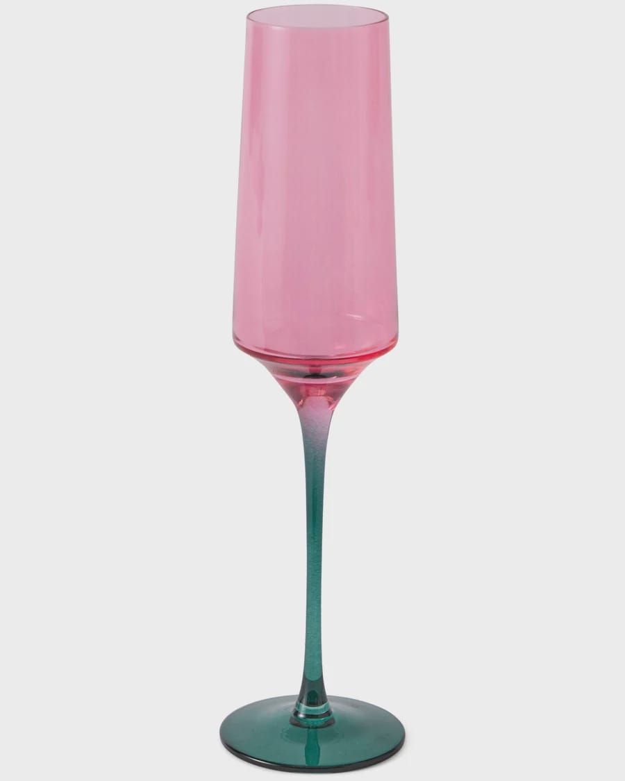 Kip & Co Glassware Champagne Glass 2P Set - Isle Of Pink