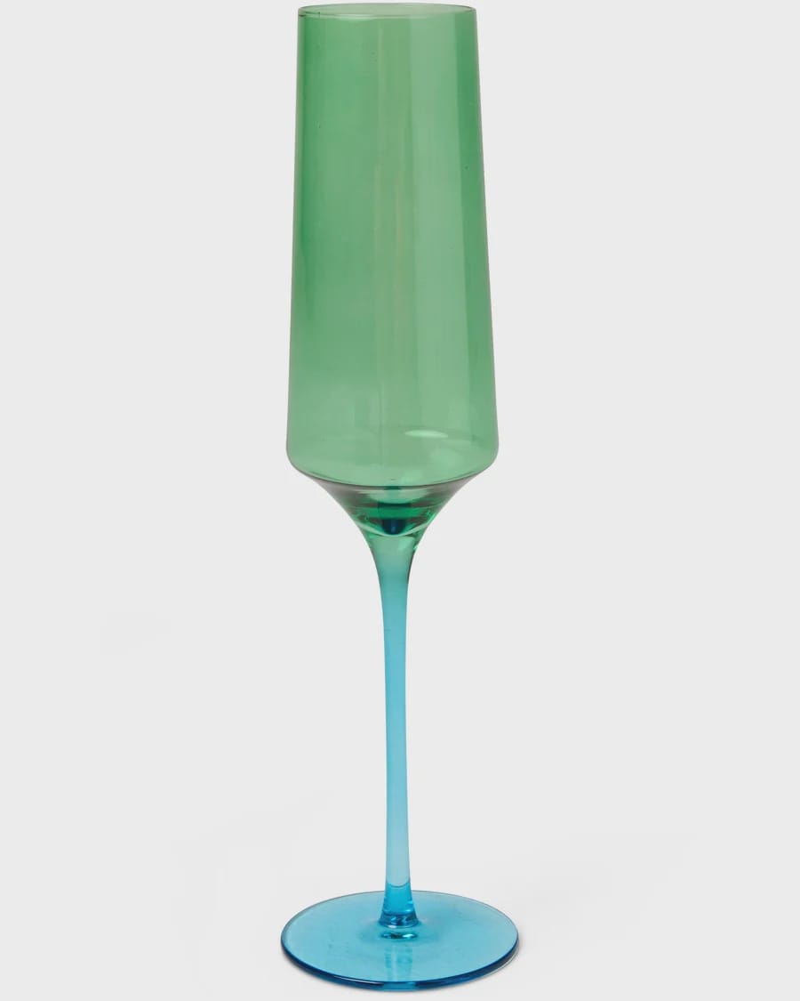 Kip & Co Glassware Champagne Glasses 2P Set - Pistachio Crush