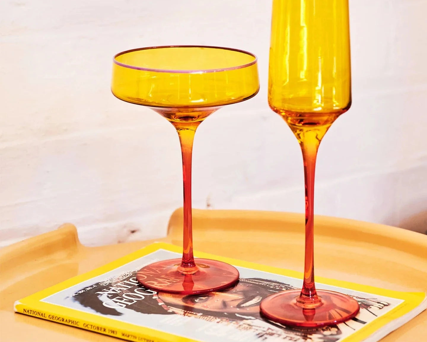 Kip & Co Glassware Kip & Co | Tropical Punch Champagne Glass 2P Set