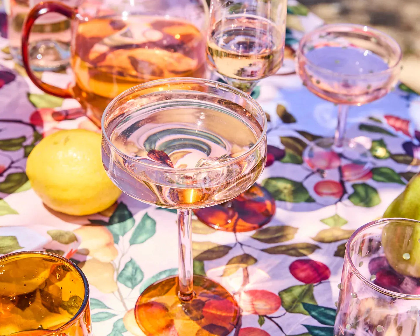 Kip & Co Glassware Marshmallow & Marmalade Margarita Glass 2P Set