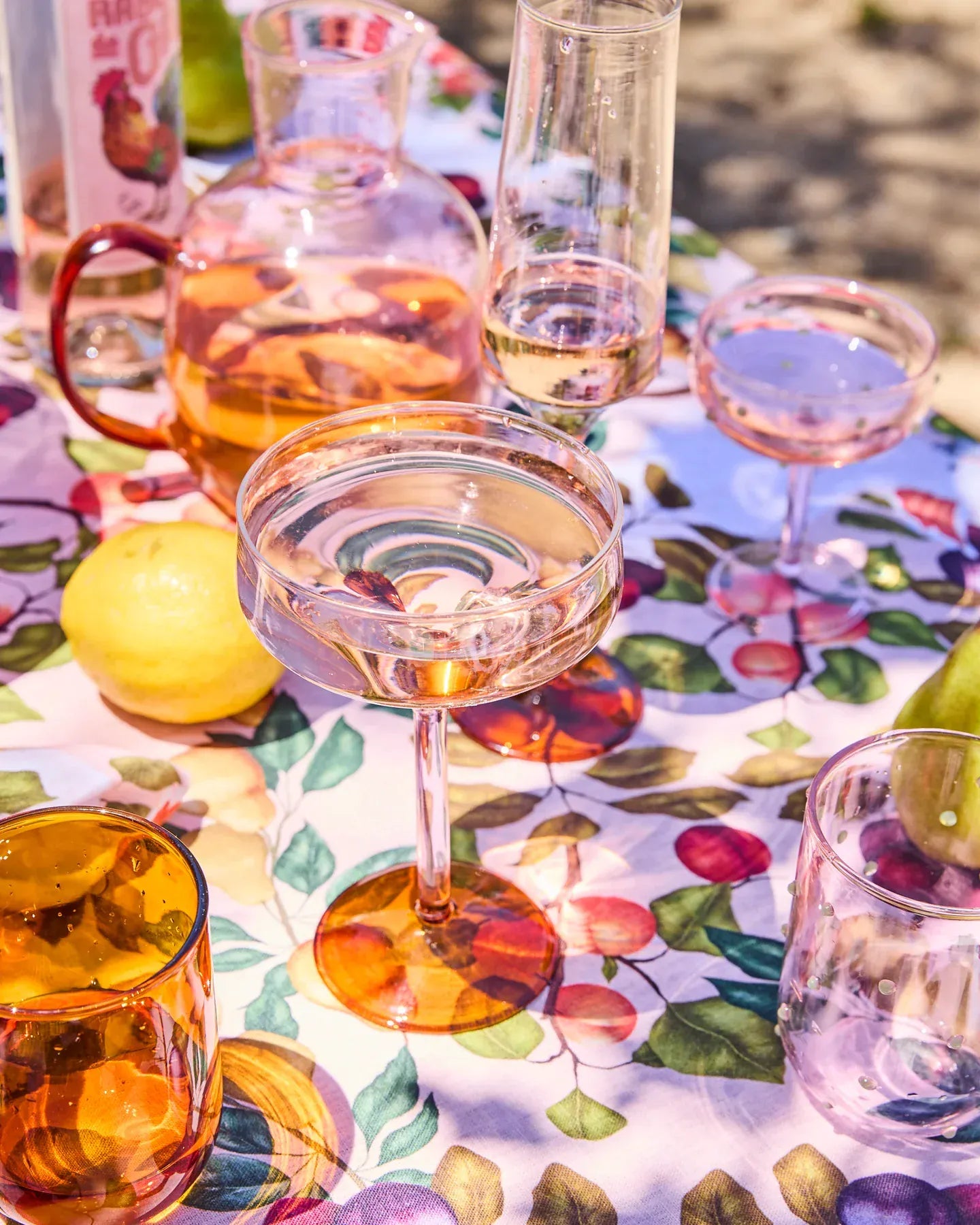 Kip & Co Glassware Marshmallow & Marmalade Margarita Glass 2P Set