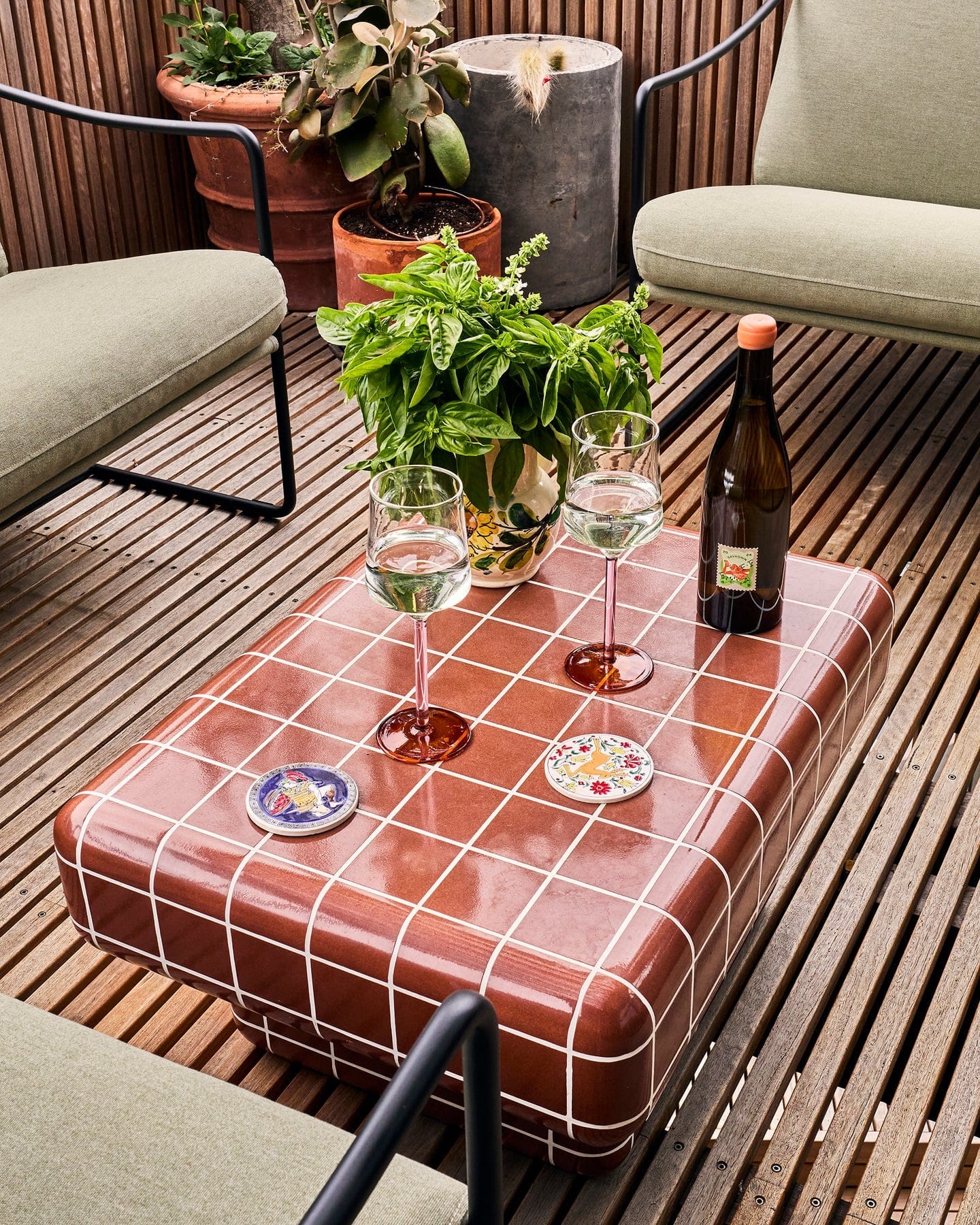 Kip & Co Glassware Marshmallow & Marmalade Vino Glass 2P Set