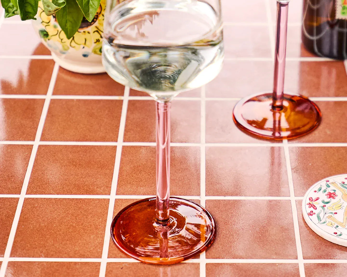 Kip & Co Glassware Marshmallow & Marmalade Vino Glass 2P Set