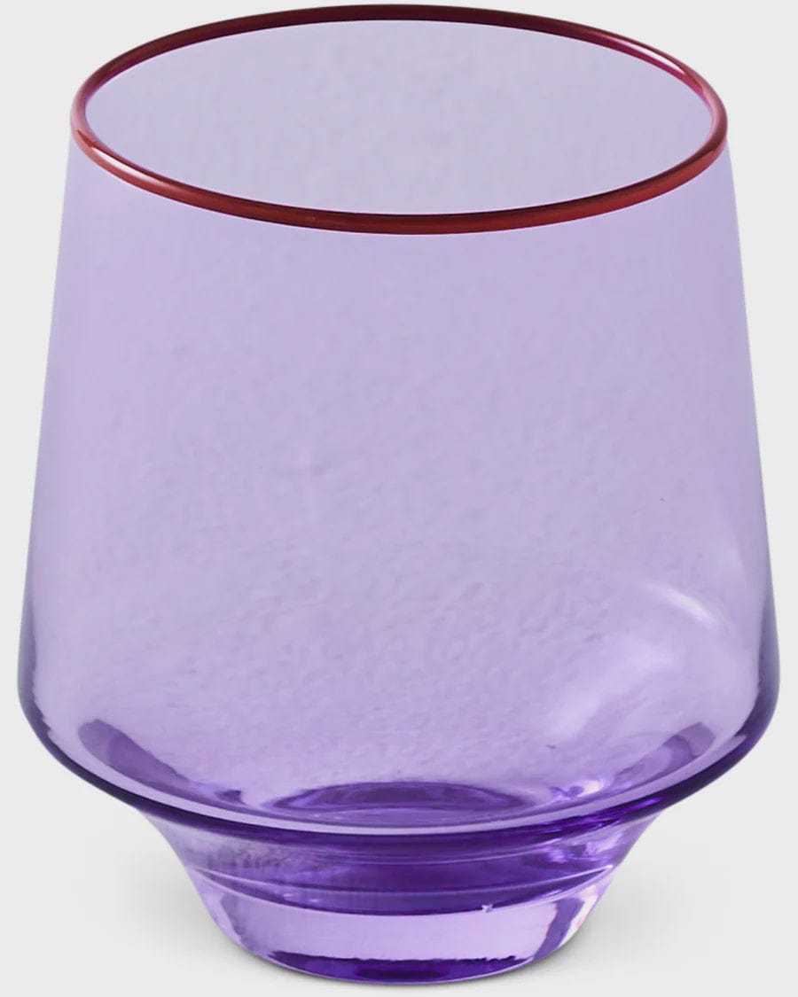 Kip & Co Glasswear Kip & Co | Block Tumbler Glass 2P Set - Lilac