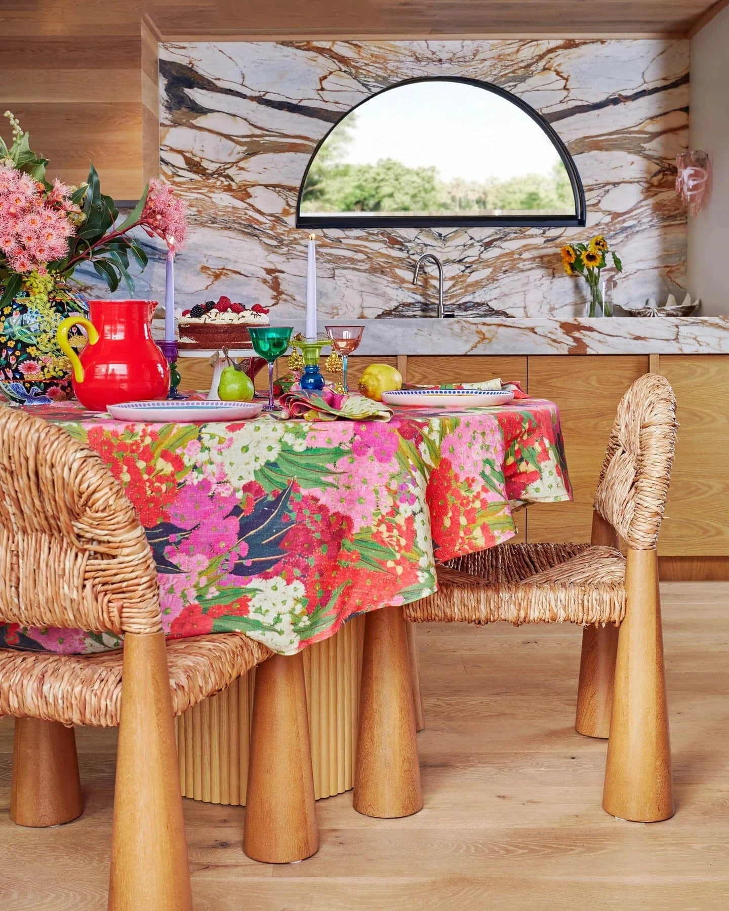 Kip & Co Home 4P Napkin Set - Australian Bush Blossom