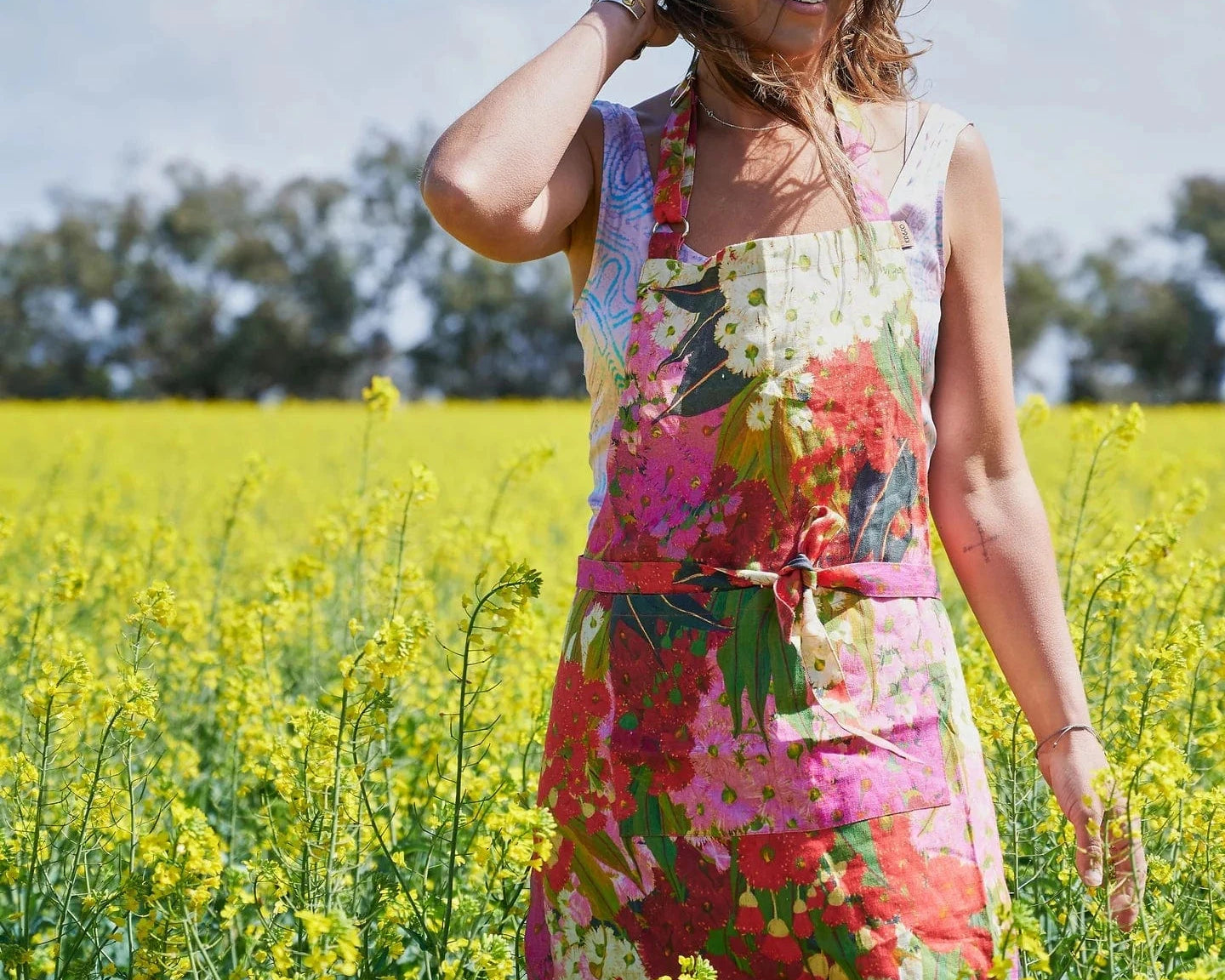 Kip & Co Home Apron - Australian Bush Blossom