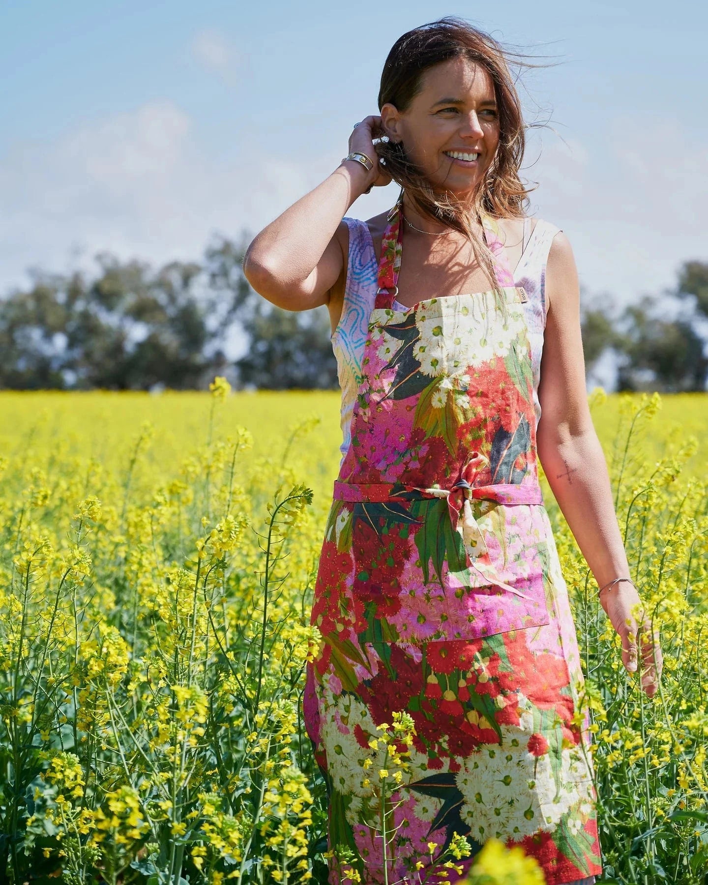 Kip & Co Home Apron - Australian Bush Blossom