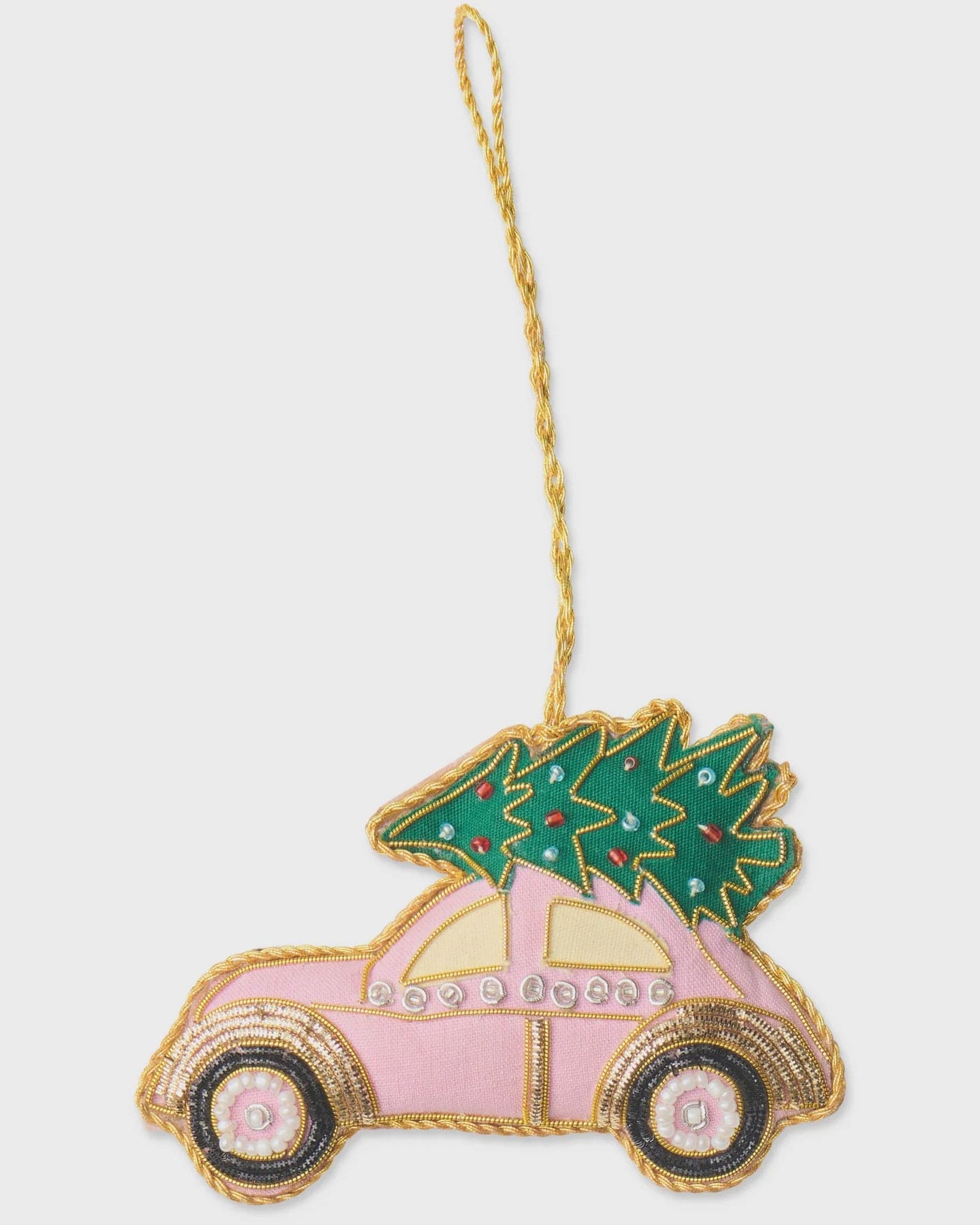 Kip & Co Home Festive Pink Car Decoration